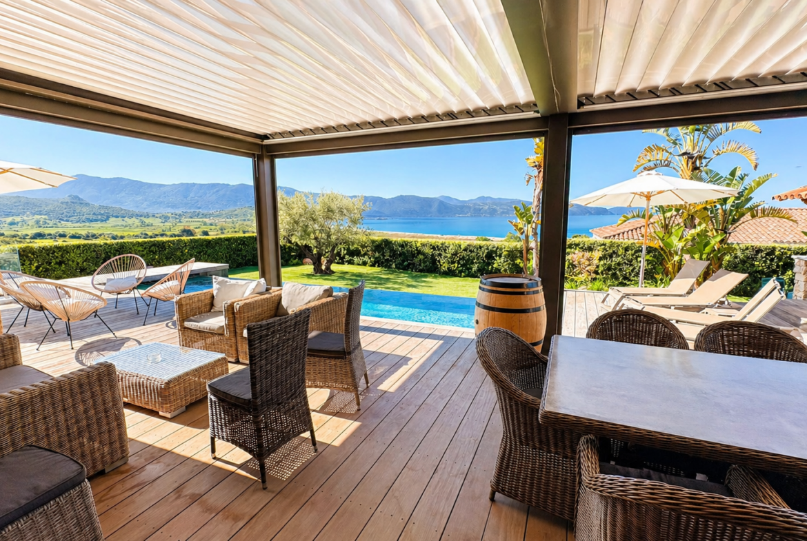 Location Sagone villa 8personnes vue mer