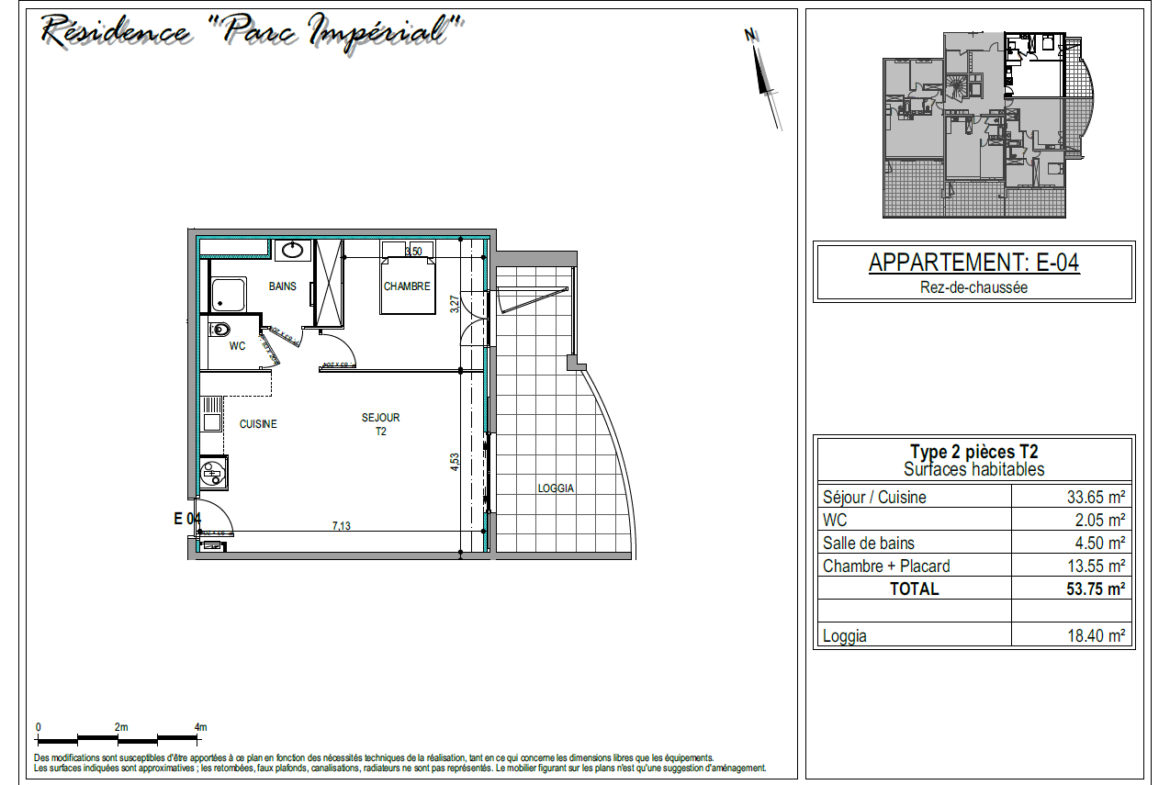 plan appartement f4