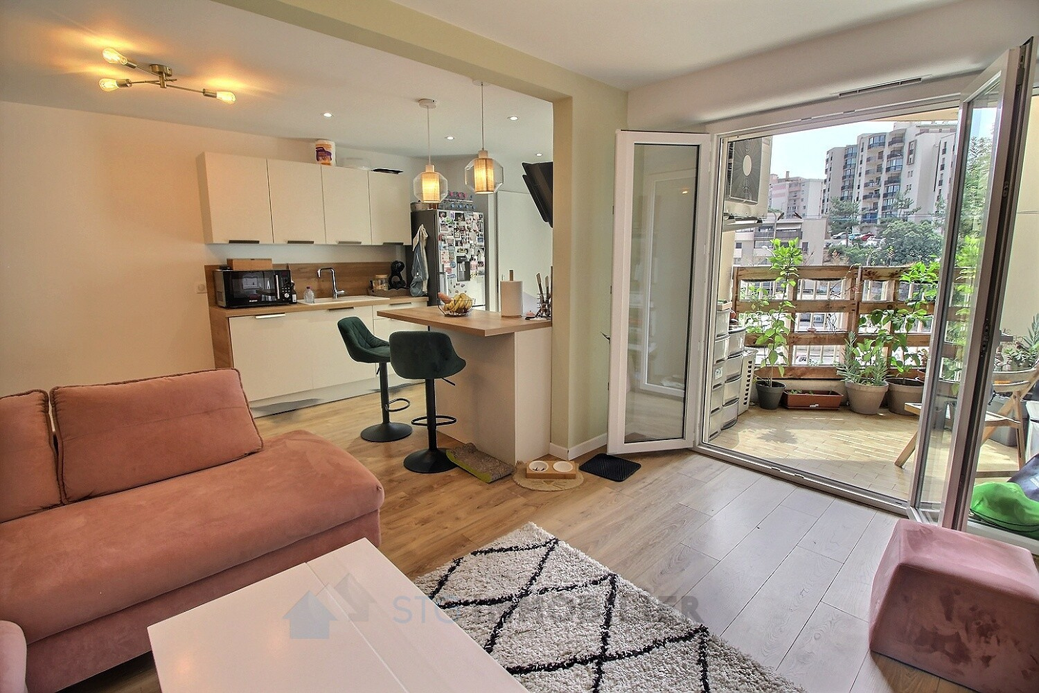 Vente appartement F2 entrée de ville