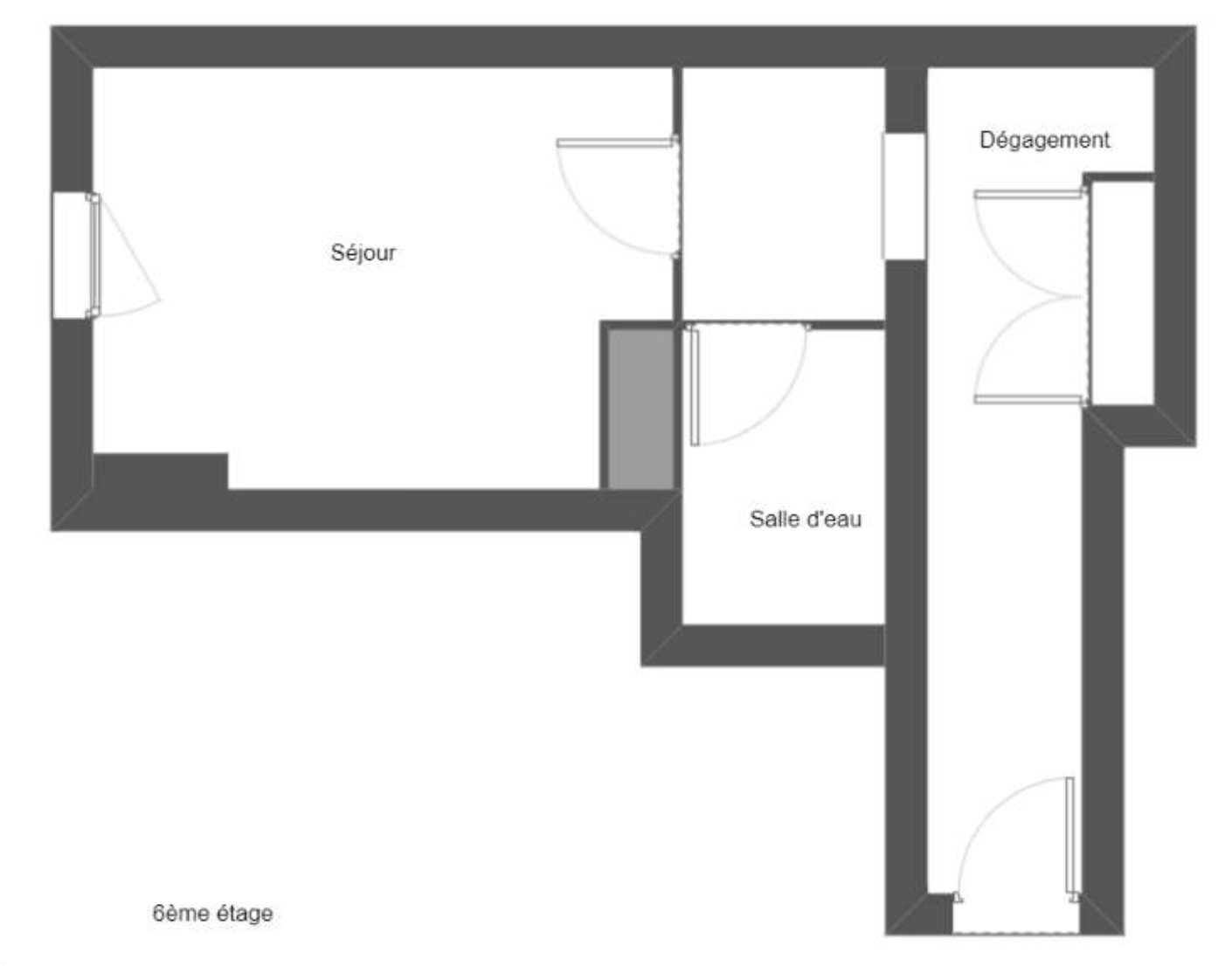 VENTE STUDIO DIAMANT 2 DERNIER ÉTAGE AJACCIO