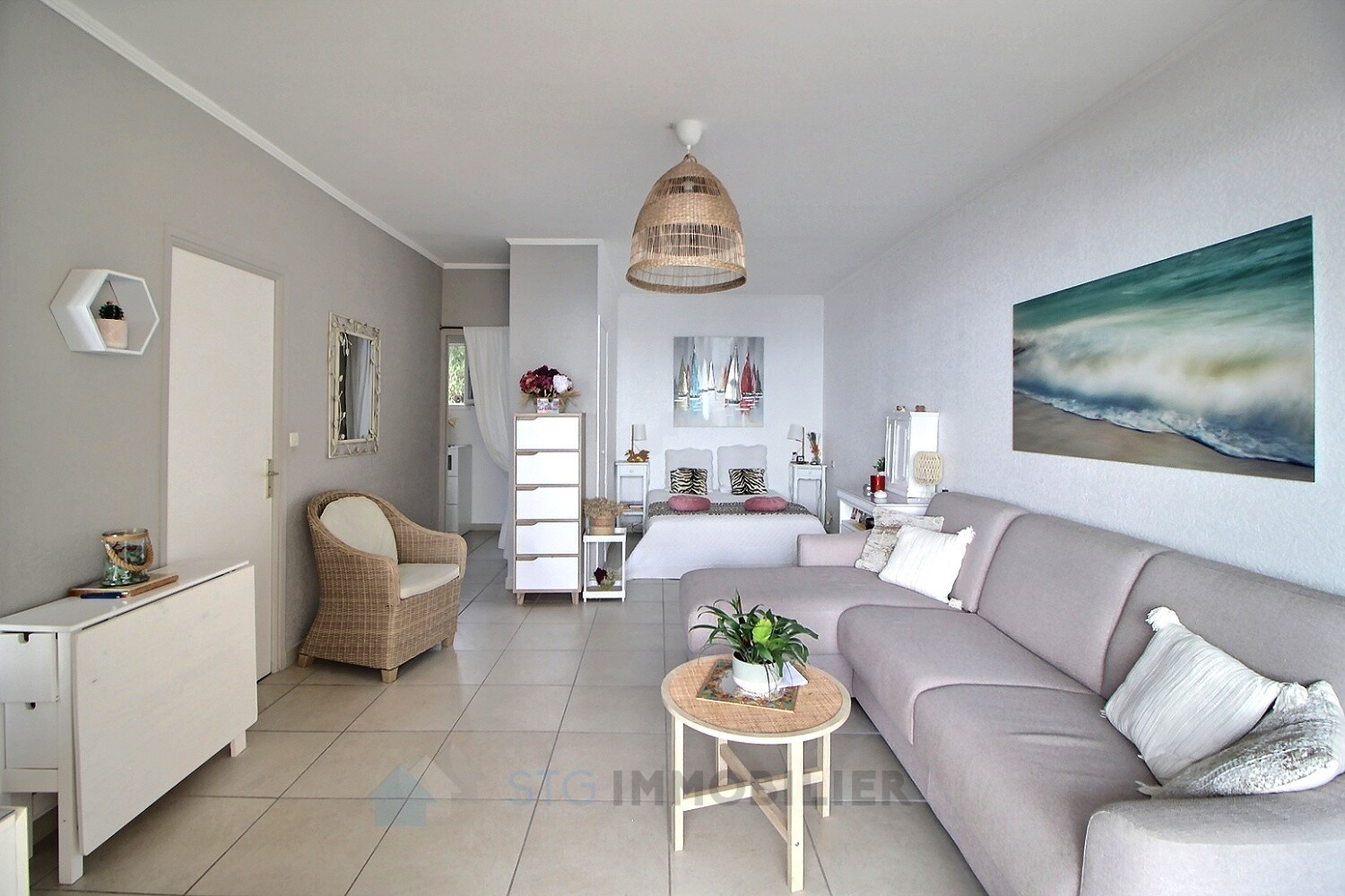 Vente bel appartement F1 sanguinaires Santa Lina