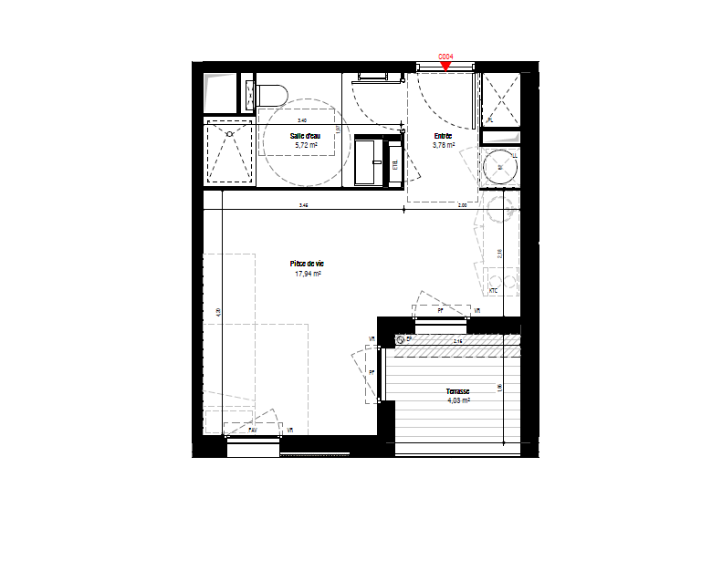 Appartement T1 neuf à Mezzavia (Suartello) à vendre – photo 2 – STG Immobilier
